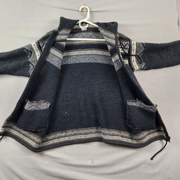 Genuine Artesanias Tuntaquimba Large Wool Aztec Hand Made Hooded Jacket - Picture 7 of 7